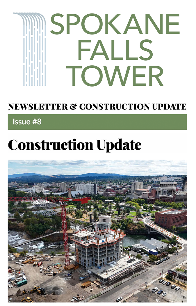 Ongoing construction progress at Spokane Falls Tower – latest site developments.