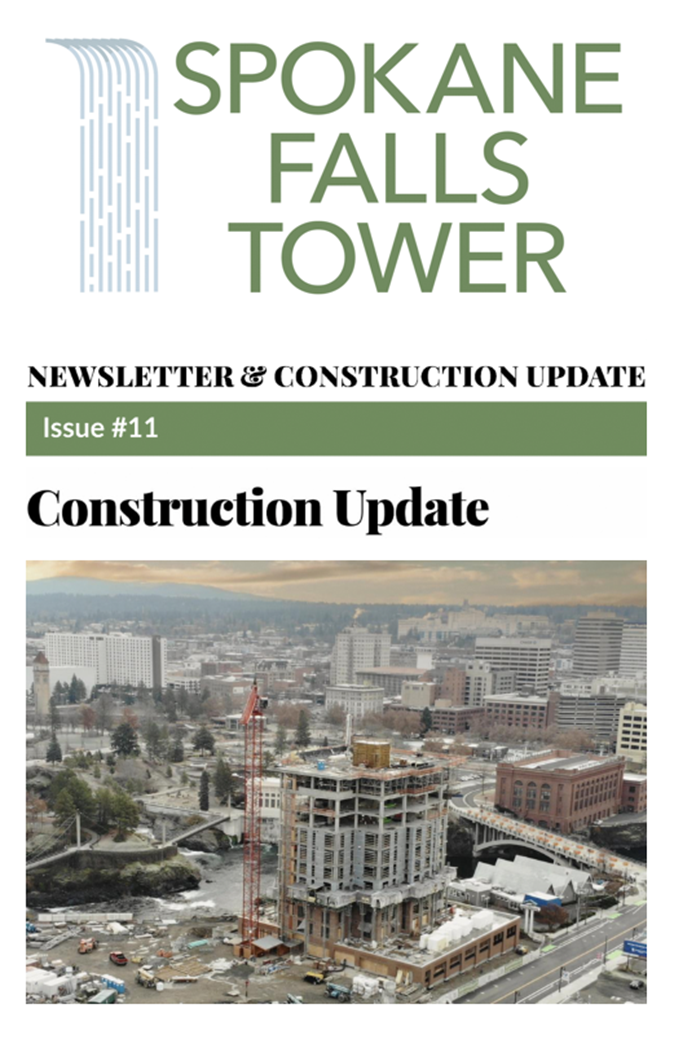 Spokane Falls Tower construction update – progress on the new high-rise development.